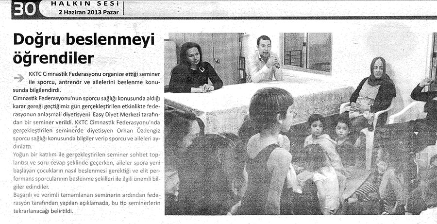 Kıbrıs diyetisten haberi 2013